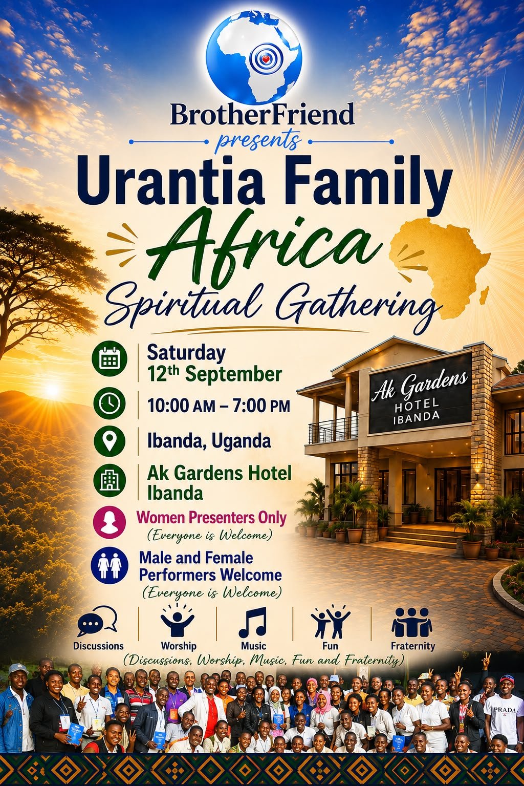 Urantia Family Africa Spiritual Gathering flyer